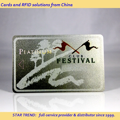 Silver Printing PVC Magnetic Stripe Card for VIP Member