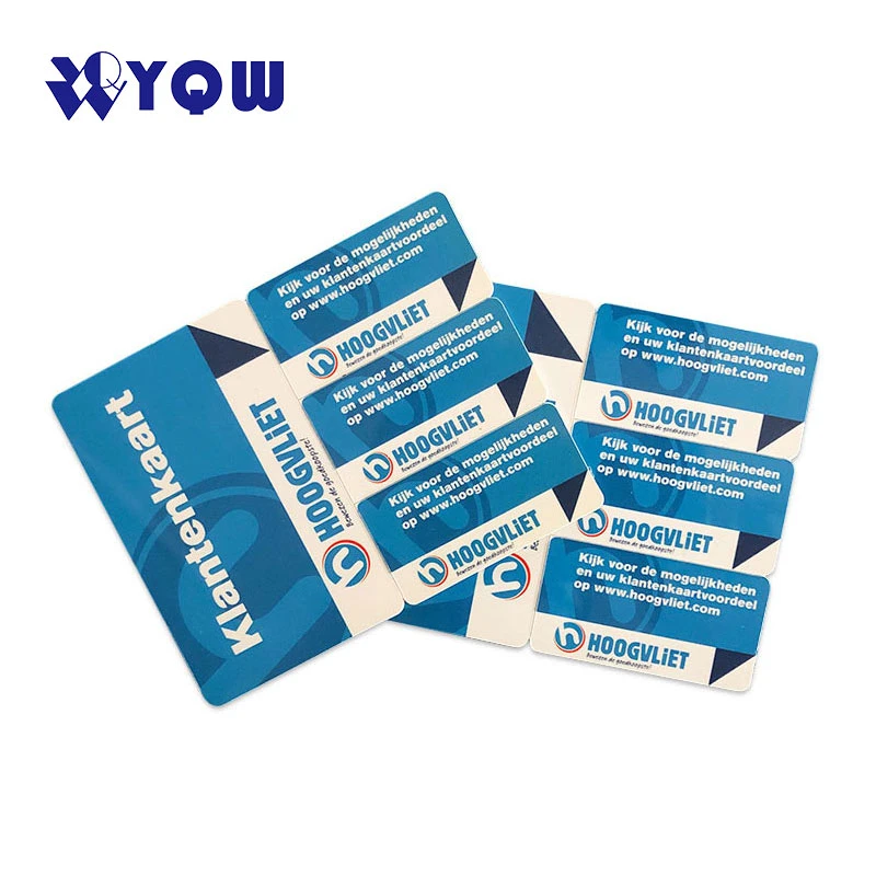 Premium Triple 3 Mini Cards Snap-off Key Tag Loyalty Combo Membership Card