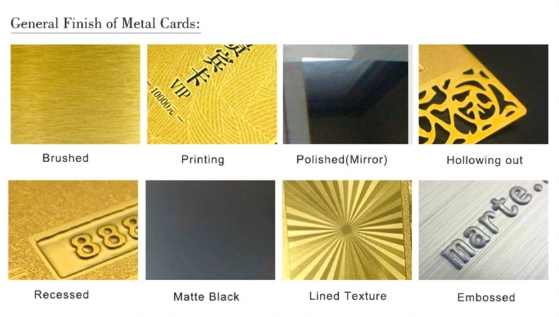 Manufacture Custom Stainless Steel Store Guest Metal Cards