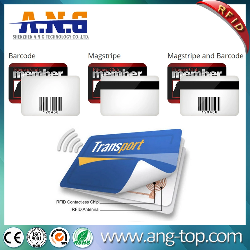 RFID PVC Standard Cr80 Smart Card with Magnetic Stripe