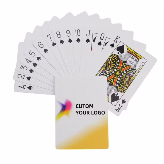 Kuwait Qatar Saudi Arabia Custom Logo Plastic High Quality Packaging Tuck Boxes Plastic Box Waterproof 100% PVC Plastic Playing Card