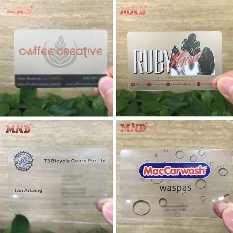 Customized Printing Plastic Transparent PVC Business Card