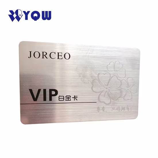 ホテルルームカード用の新しいメタルエフェクトPVCカード