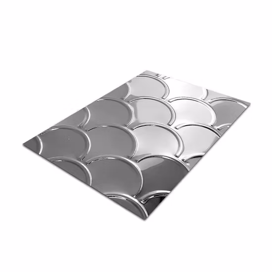 エンボス紙、ゴールドカラー、エンボス 304 ステンレス鋼シート