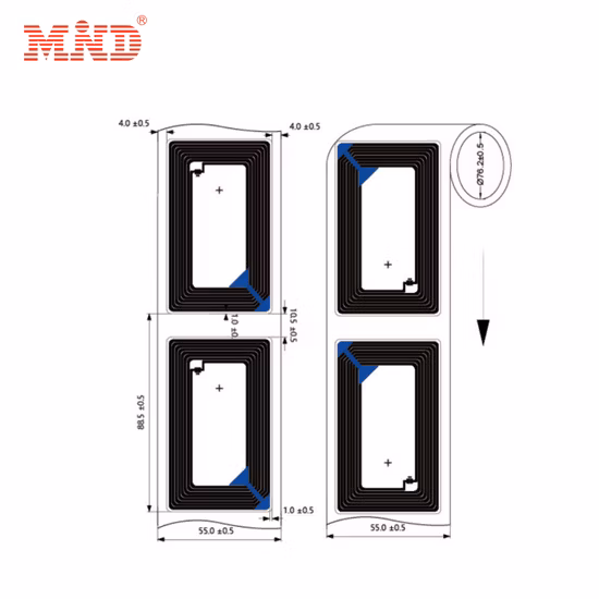 パッシブ NFC RFID タグ ステッカー ラベルを使用したカスタム ロゴ印刷