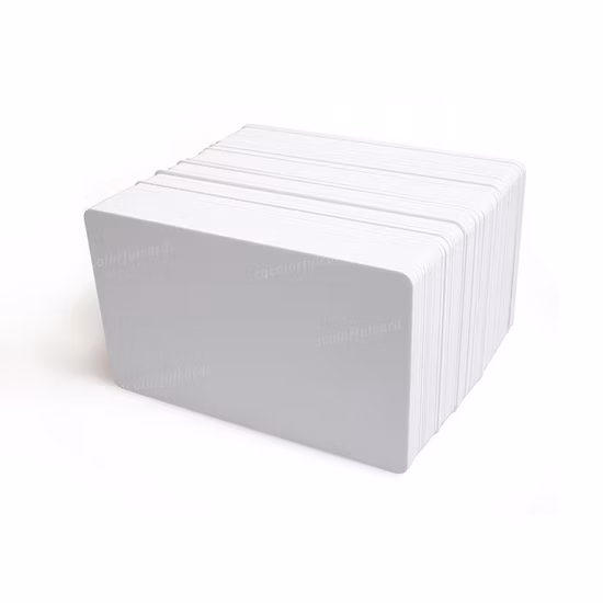 カスタマイズされた白い Cr80 光沢のある PVC インクジェット印刷可能なプラスチック名刺